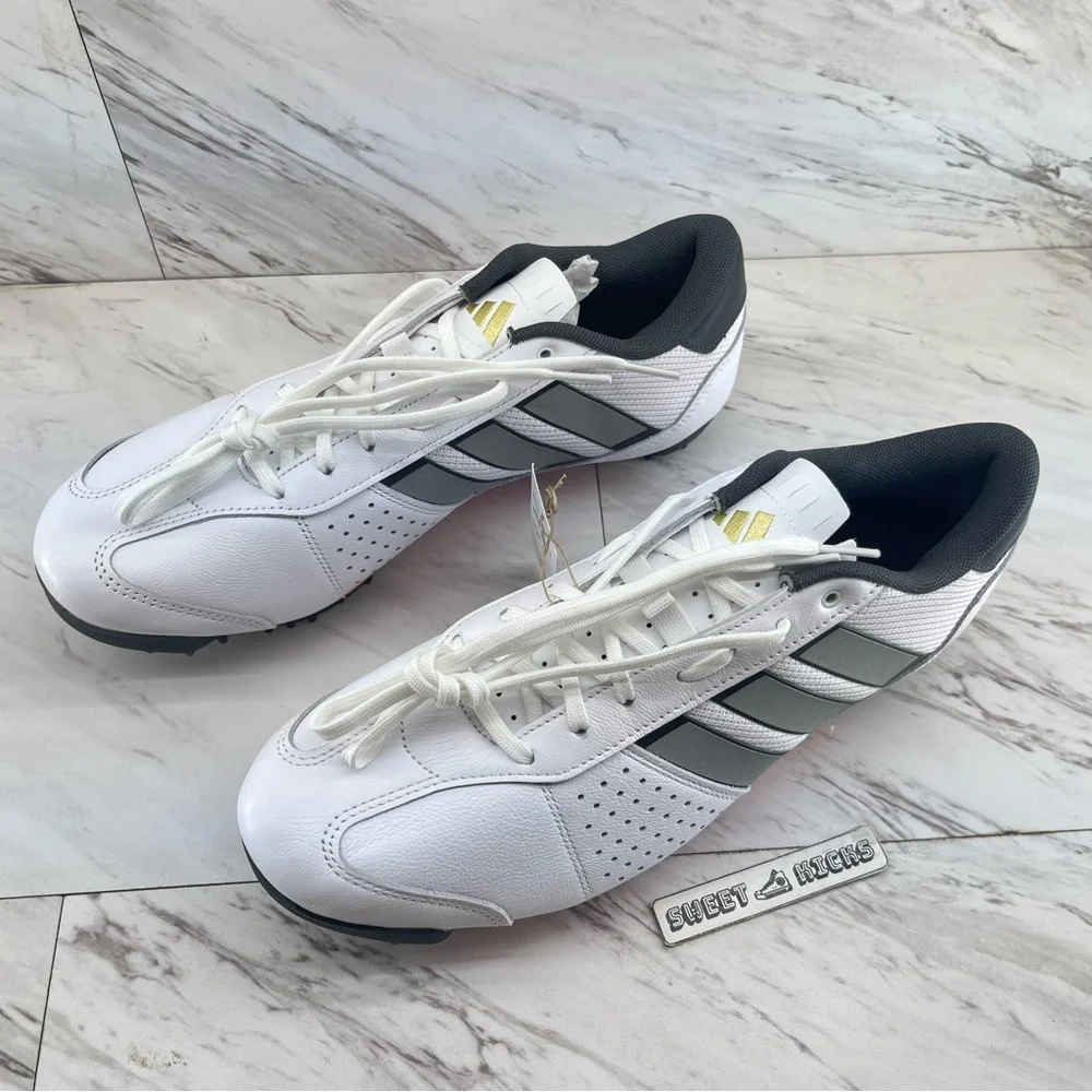 Adidas Heritage Tour Cycling Shoes White Silver Leather - Picture 5 of 11